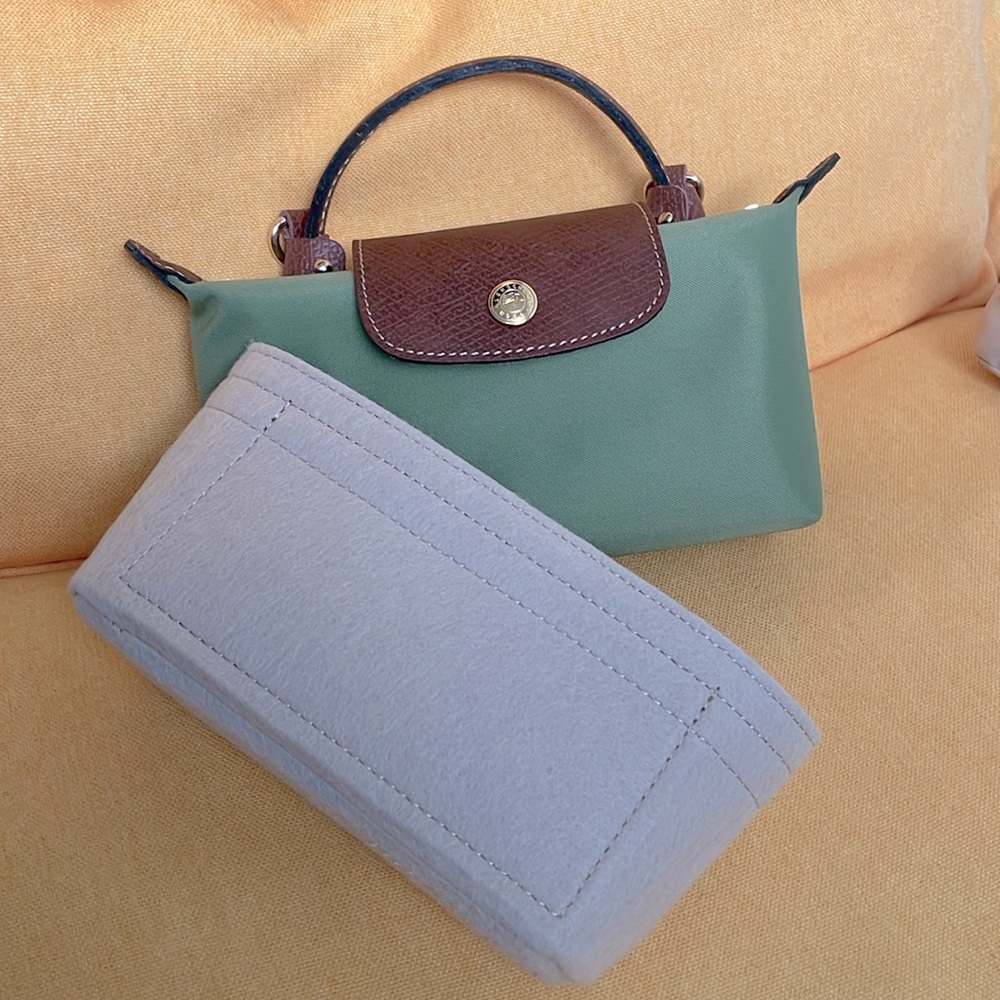 Bag organizer Insert for LONGCHAMP LE PLIAGE ORIGINAL POUCH WITH HANDLE